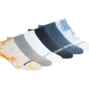 Cotton Tie-Dye No-Show Socks - 6 Pack