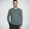 GO KNIT Waffle Henley