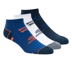 3 Pack Half Terry No Show Socks