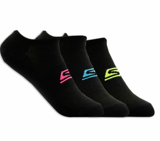 3 Pack No Show Stretch Socks