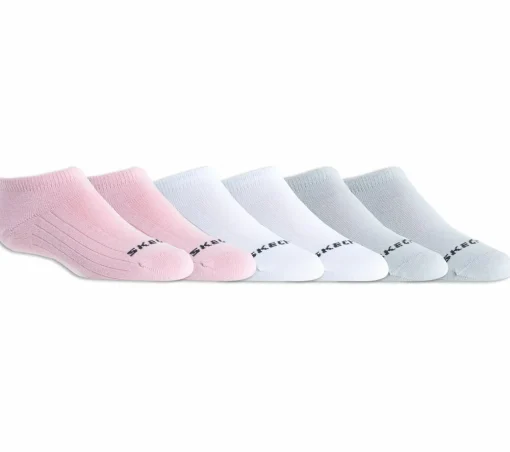6 Pack Non Terry No Show Socks