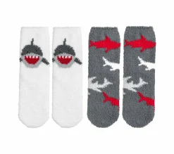 Shark Cozy Crew Socks - 2 Pack